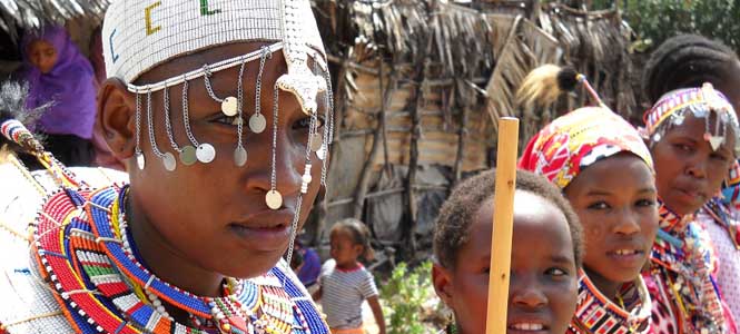 Mujeres beneficiarias del Grupo Productor Maasai