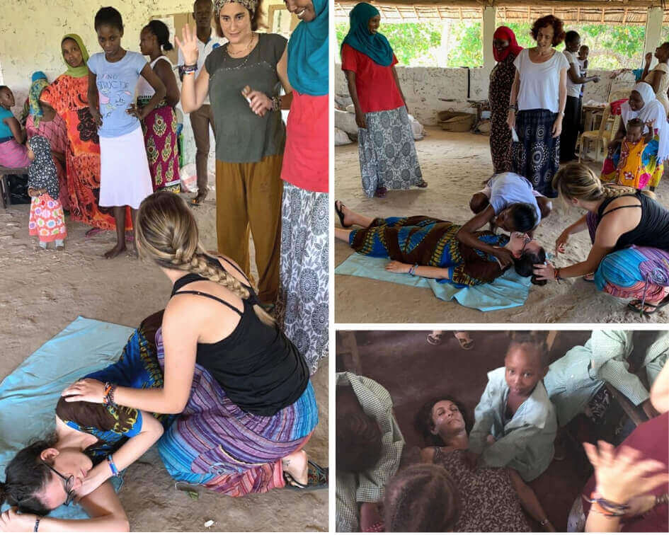 Taller Primeros Auxilios con las mujeres y peques de Afrikable