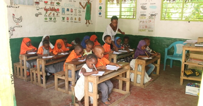 Escuelita de Afrikable para dar acceso a una educación infantil de calidad